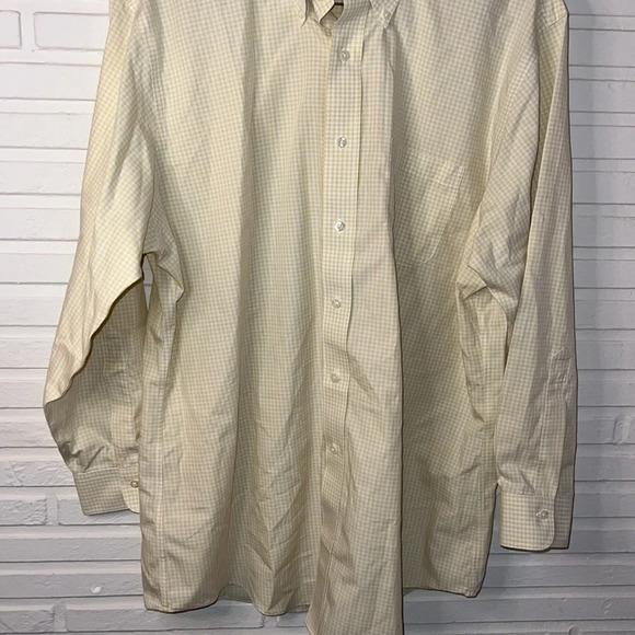 Brooks Brothers Yellow Checkered Cotton The Original Polo Shirt, Men’s Size XXL - Picture 4 of 8